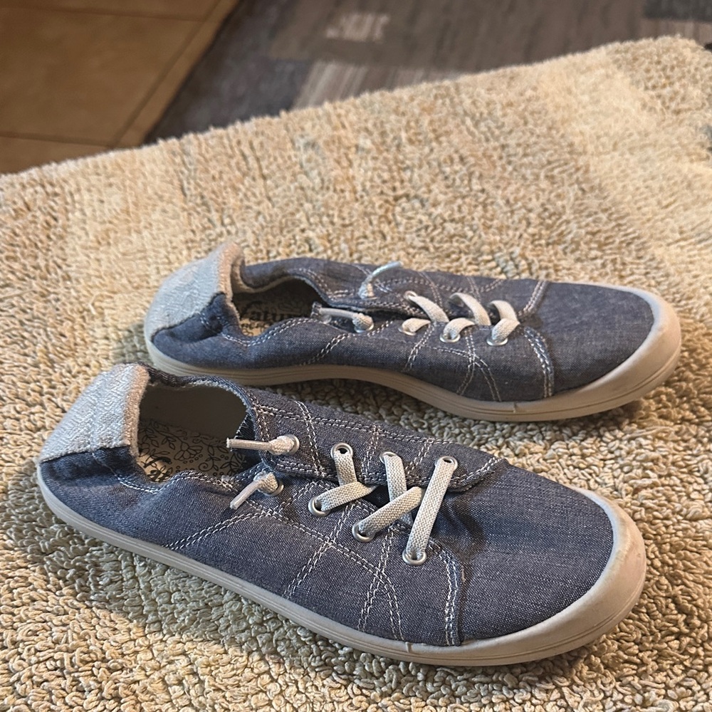 NATURAL REFECTUON Casual Blue Slip-On Sneakers